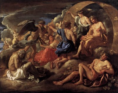 Helios and Phaeton with Saturn and the Four Seasons by Nicolas Poussin